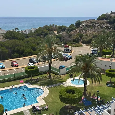 Precioso Con Vistas Al Mar Y Piscina En Apartamento Mojácar